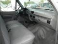  1995 F350 XL Crew Cab Chassis Grey Interior