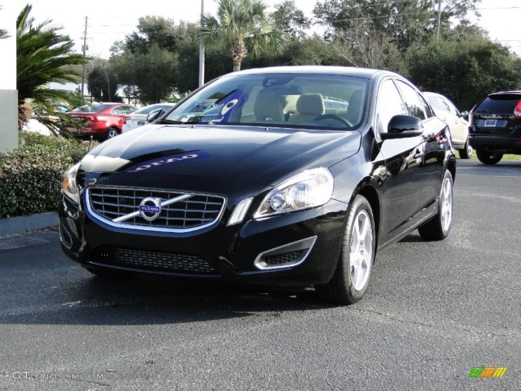 2012 S60 T5 - Ember Black Metallic / Soft Beige photo #5