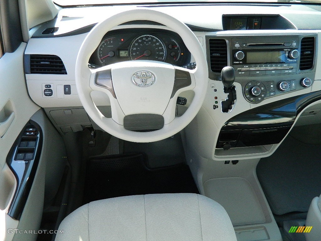 2012 Toyota Sienna Standard Sienna Model Light Gray Dashboard Photo #59676271