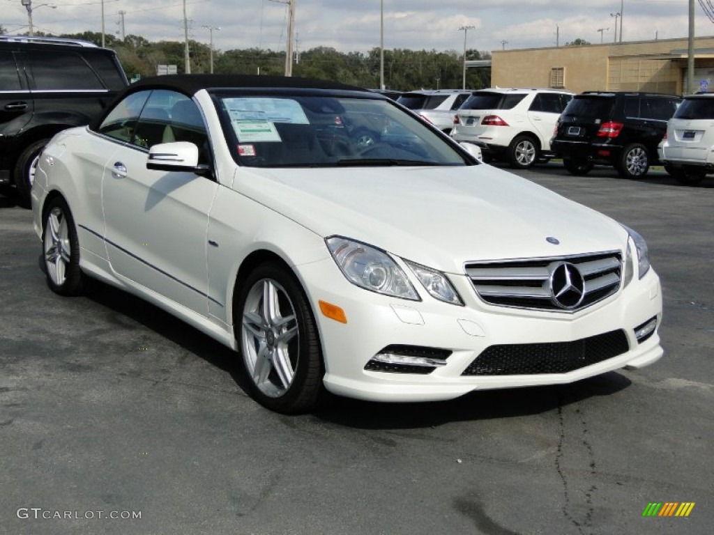 Arctic White 2012 Mercedes-Benz E 550 Cabriolet Exterior Photo #59676499
