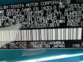788: Lagoon Blue Mica 2012 Toyota Yaris L 3 Door Color Code