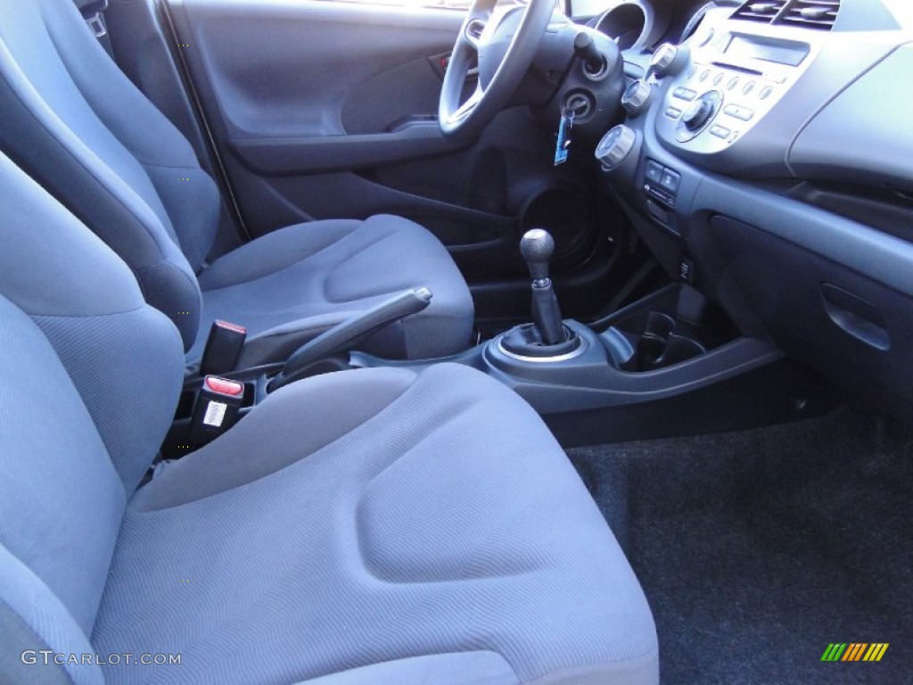 Gray Interior 2010 Honda Fit Standard Fit Model Photo #59677771