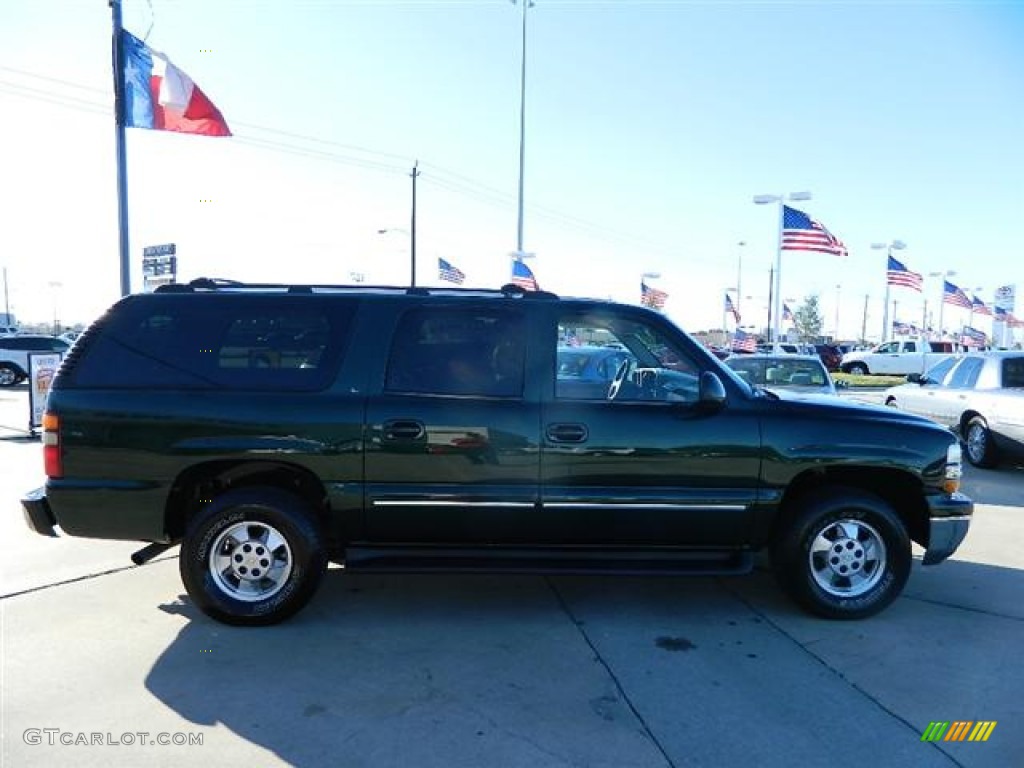 2003 Suburban 1500 LT - Dark Green Metallic / Tan/Neutral photo #4
