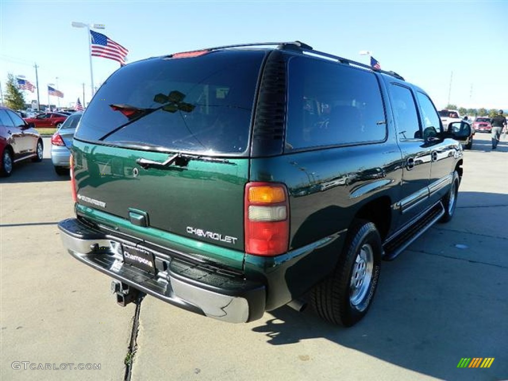2003 Suburban 1500 LT - Dark Green Metallic / Tan/Neutral photo #5