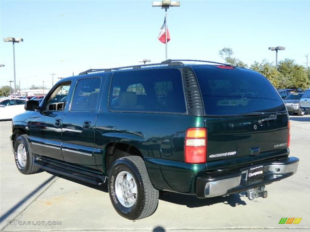 2003 Suburban 1500 LT - Dark Green Metallic / Tan/Neutral photo #7