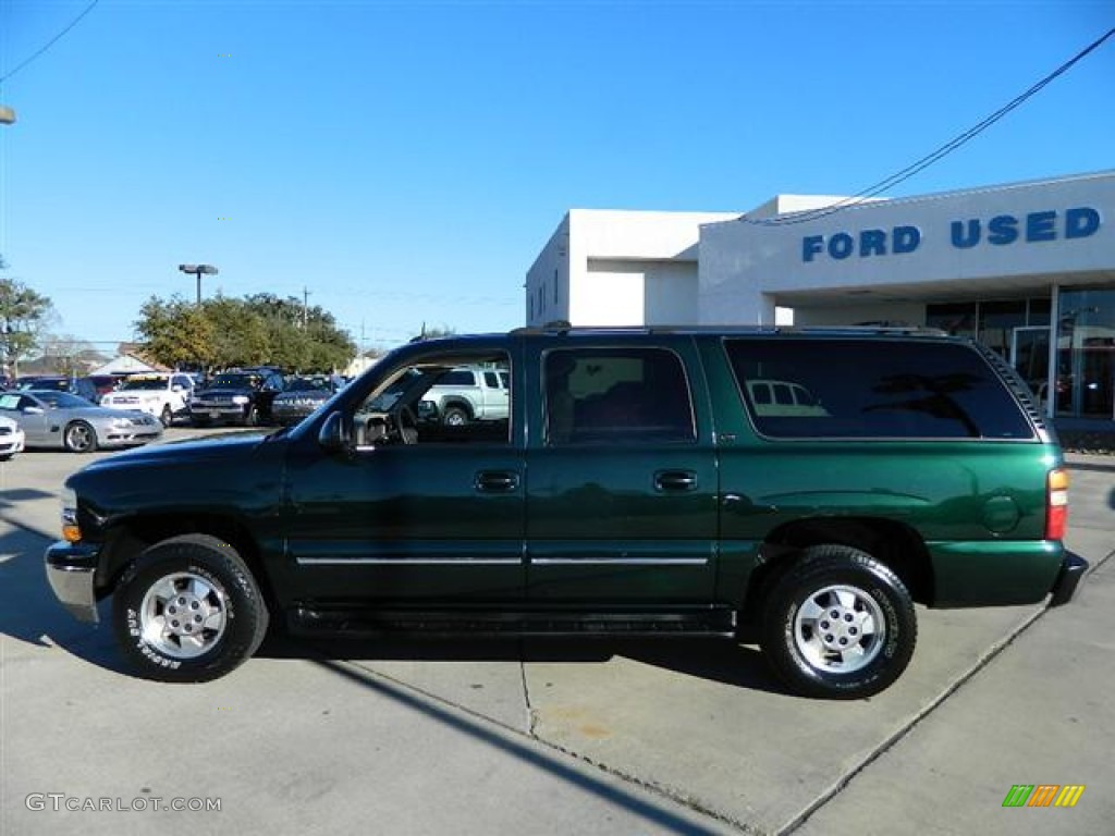 2003 Suburban 1500 LT - Dark Green Metallic / Tan/Neutral photo #8