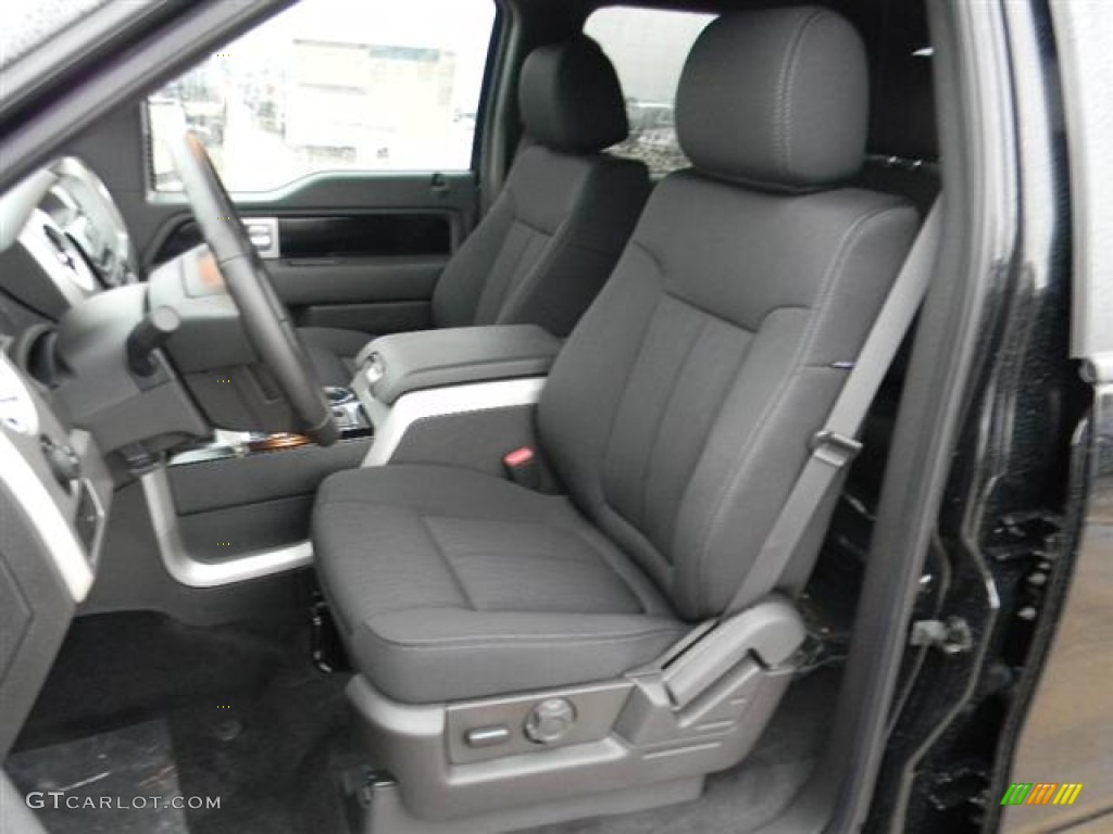 Black Interior 2012 Ford F150 FX4 SuperCrew 4x4 Photo #59679153