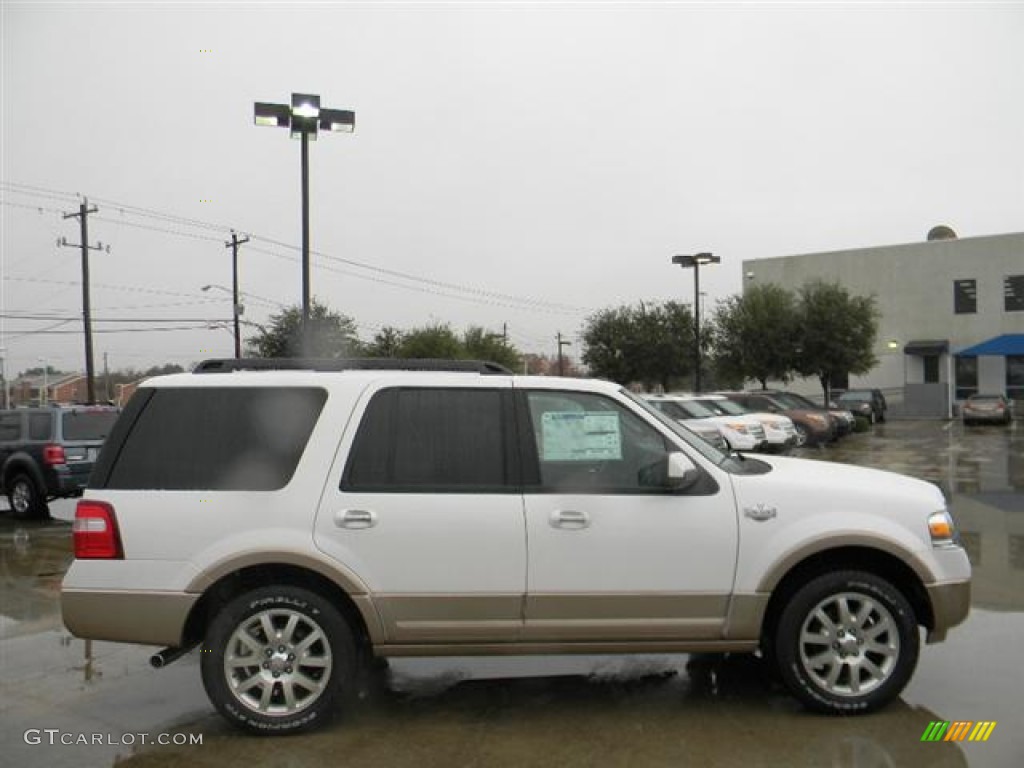 2012 Expedition King Ranch - White Platinum Tri-Coat / Chaparral photo #4