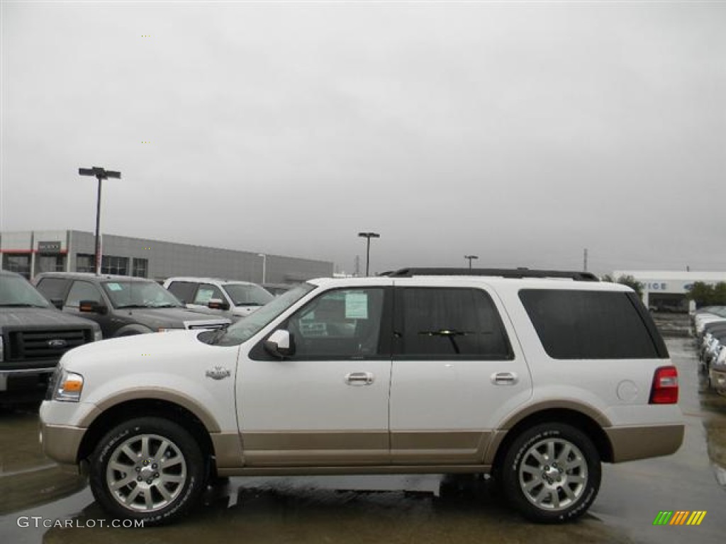 White Platinum Tri-Coat 2012 Ford Expedition King Ranch Exterior Photo #59679344