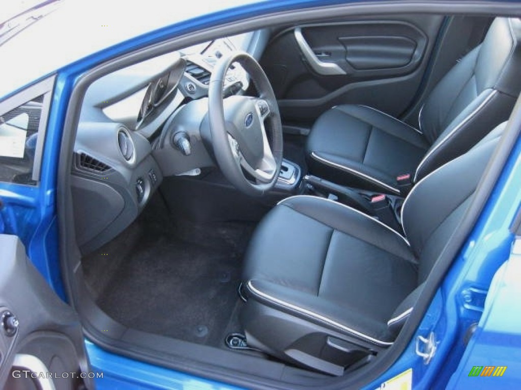 Charcoal Black Interior 2012 Ford Fiesta SEL Sedan Photo #59679488