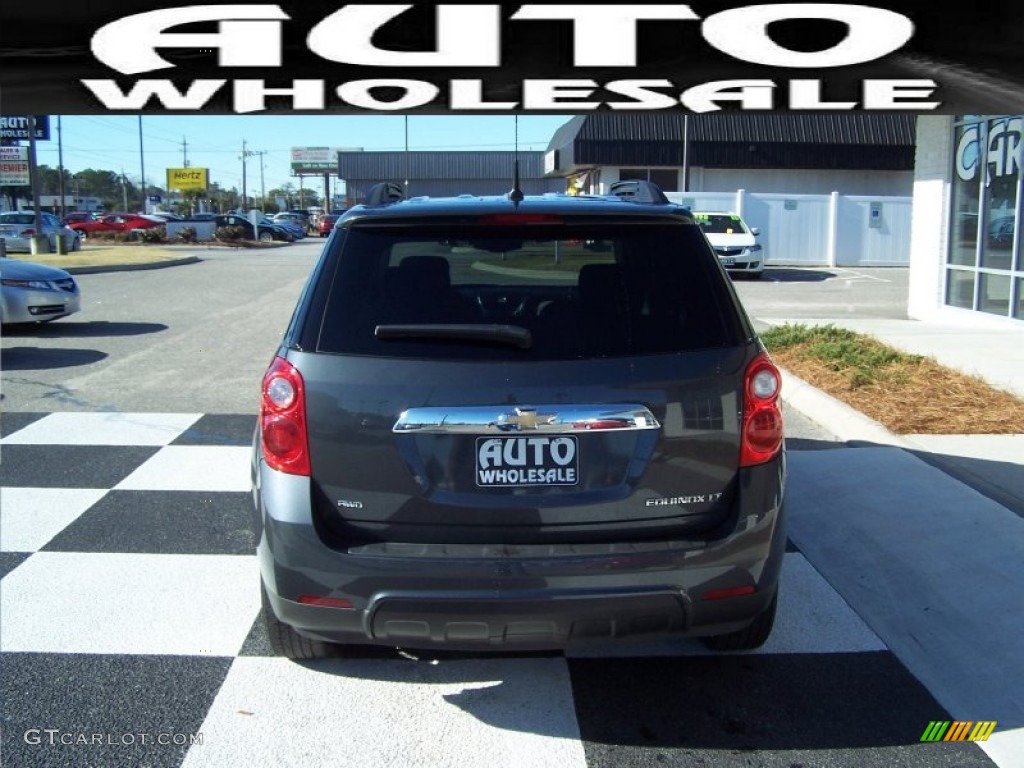 2010 Equinox LT AWD - Cyber Gray Metallic / Jet Black/Light Titanium photo #3