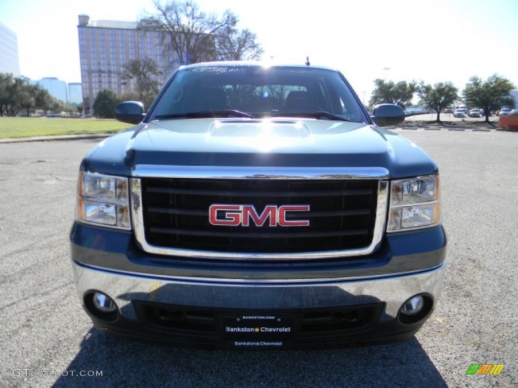 2008 Sierra 1500 SLE Crew Cab - Stealth Gray Metallic / Ebony photo #2