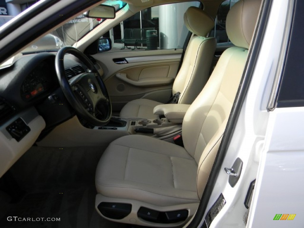 2004 3 Series 325i Sedan - Alpine White / Sand photo #8