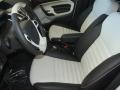 Oxford White/Charcoal Black 2012 Ford Fiesta SEL Sedan Interior Color