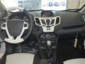 2012 Ford Fiesta Oxford White/Charcoal Black Interior Dashboard Photo