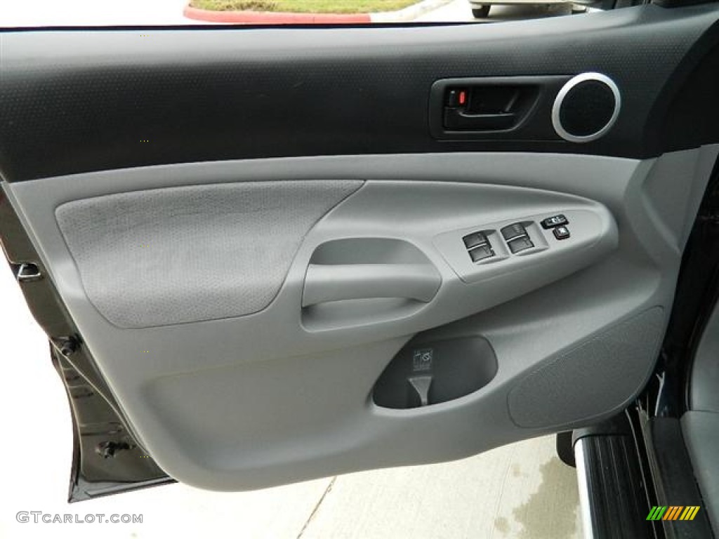 2011 Toyota Tacoma PreRunner Double Cab Graphite Gray Door Panel Photo #59685608