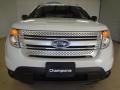 2012 White Suede Ford Explorer XLT  photo #2
