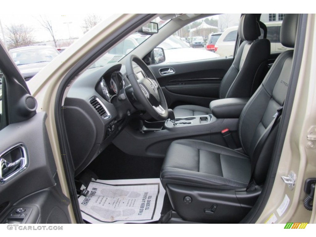 Black Interior 2012 Dodge Durango Citadel Photo #59689862