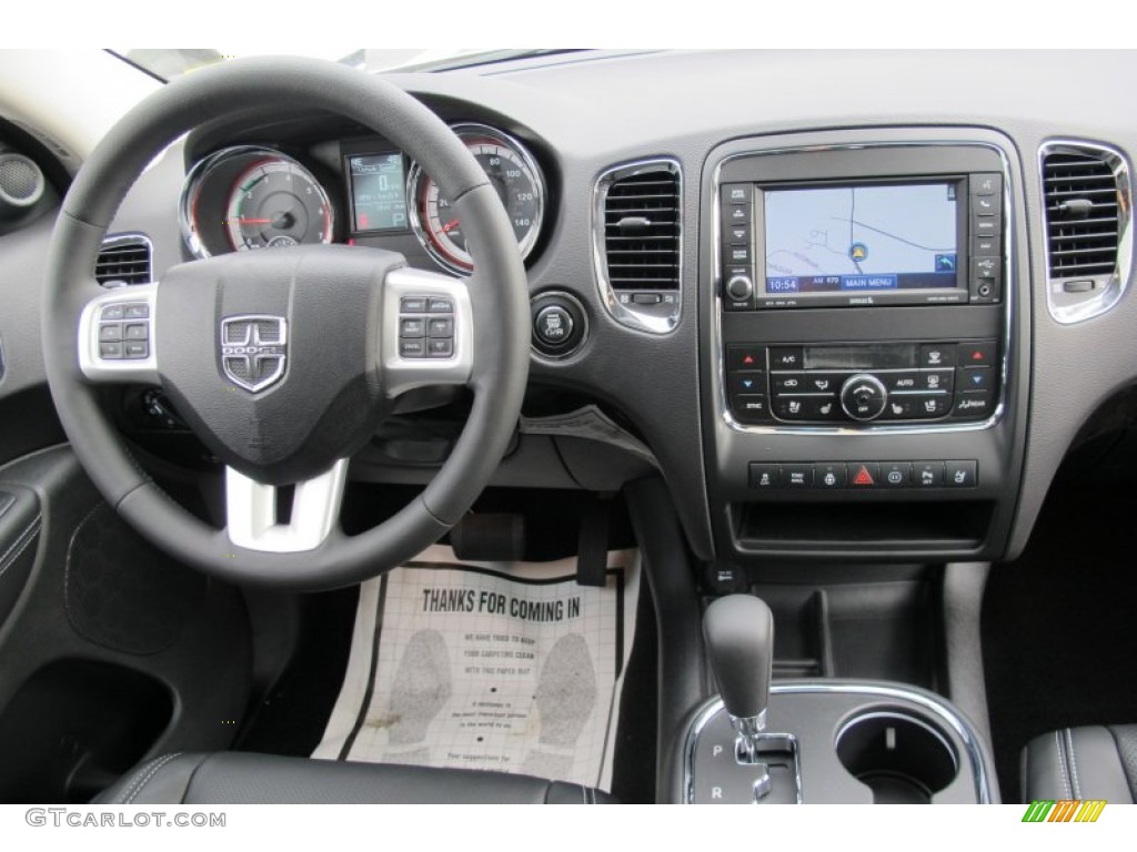 2012 Dodge Durango Citadel Black Dashboard Photo #59689897