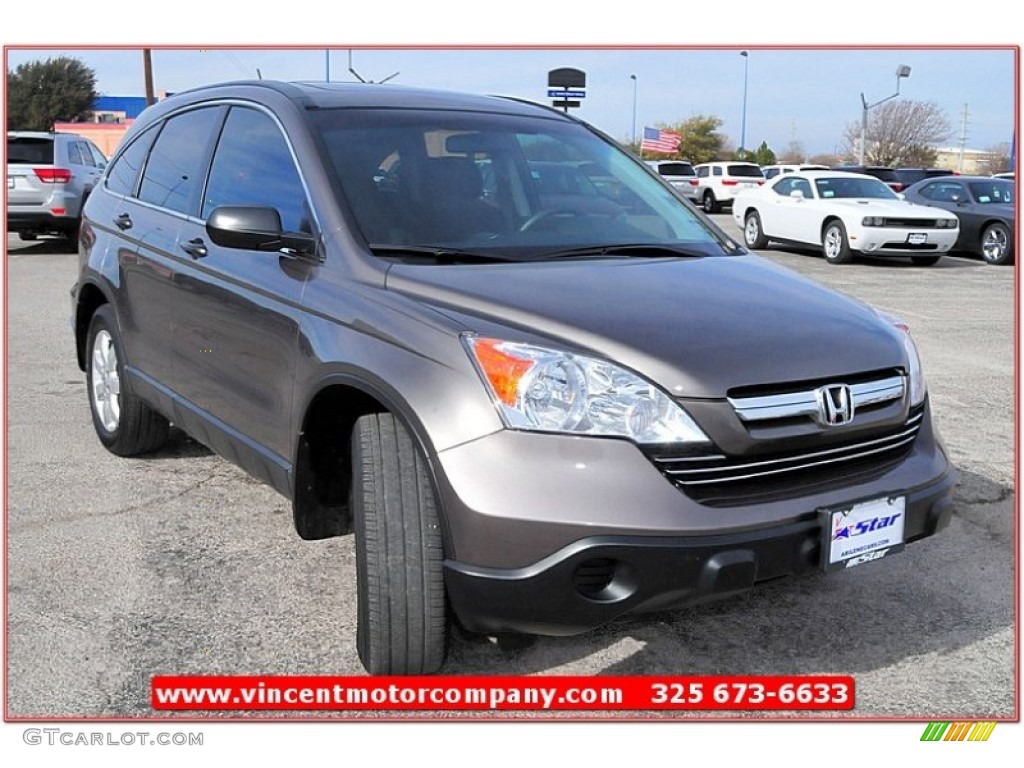 2009 CR-V EX - Urban Titanium Metallic / Black photo #8