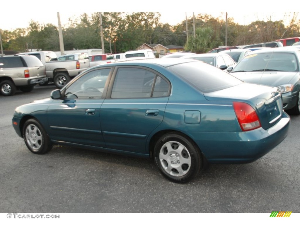 2003 Elantra GLS Sedan - Ocean Blue / Beige photo #7
