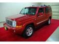 2010 Inferno Red Crystal Pearl Jeep Commander Limited 4x4  photo #3