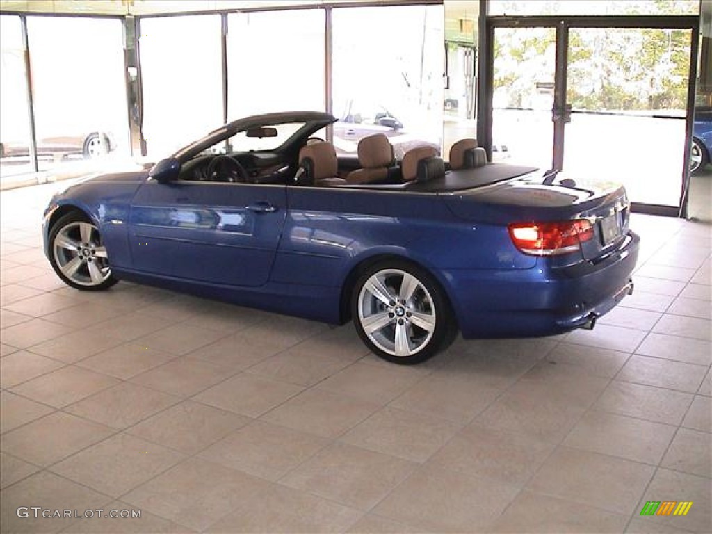 2007 3 Series 335i Convertible - Montego Blue Metallic / Saddle Brown/Black photo #4