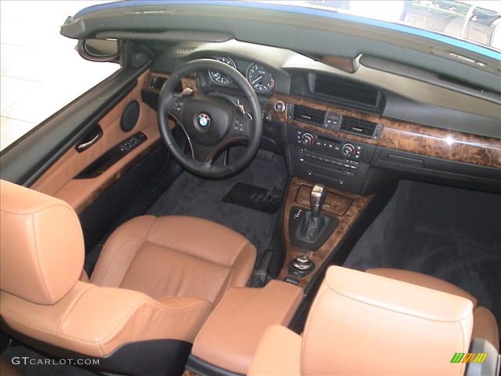 2007 BMW 3 Series 335i Convertible Saddle Brown/Black Dashboard Photo #59693552