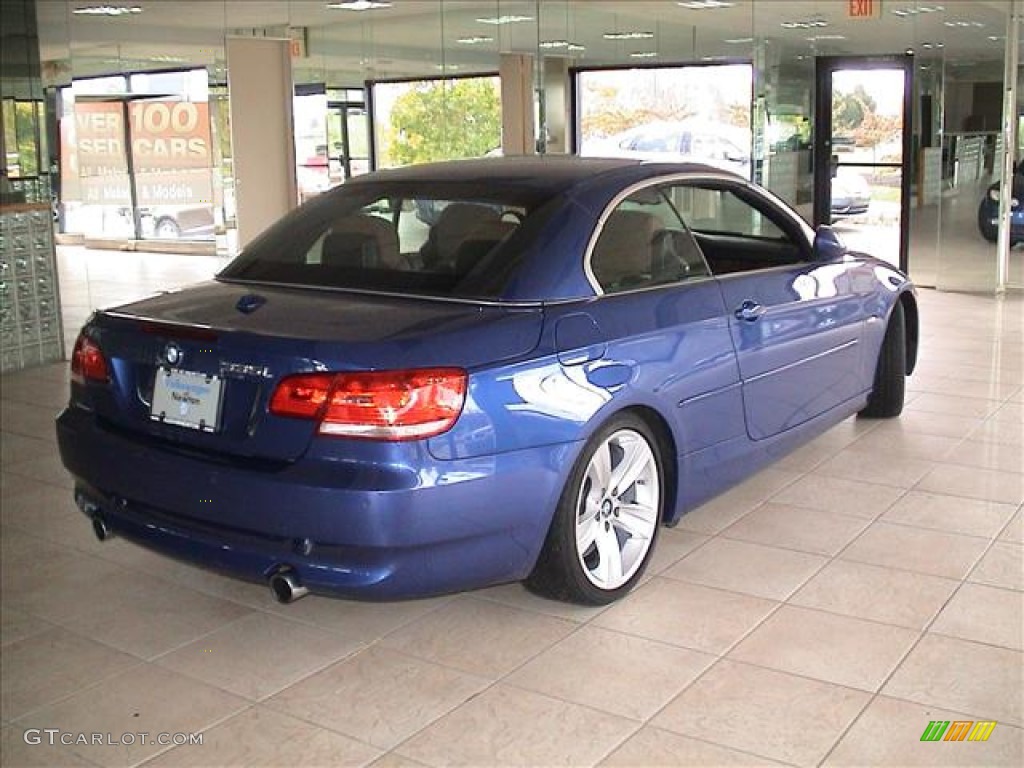 2007 3 Series 335i Convertible - Montego Blue Metallic / Saddle Brown/Black photo #15