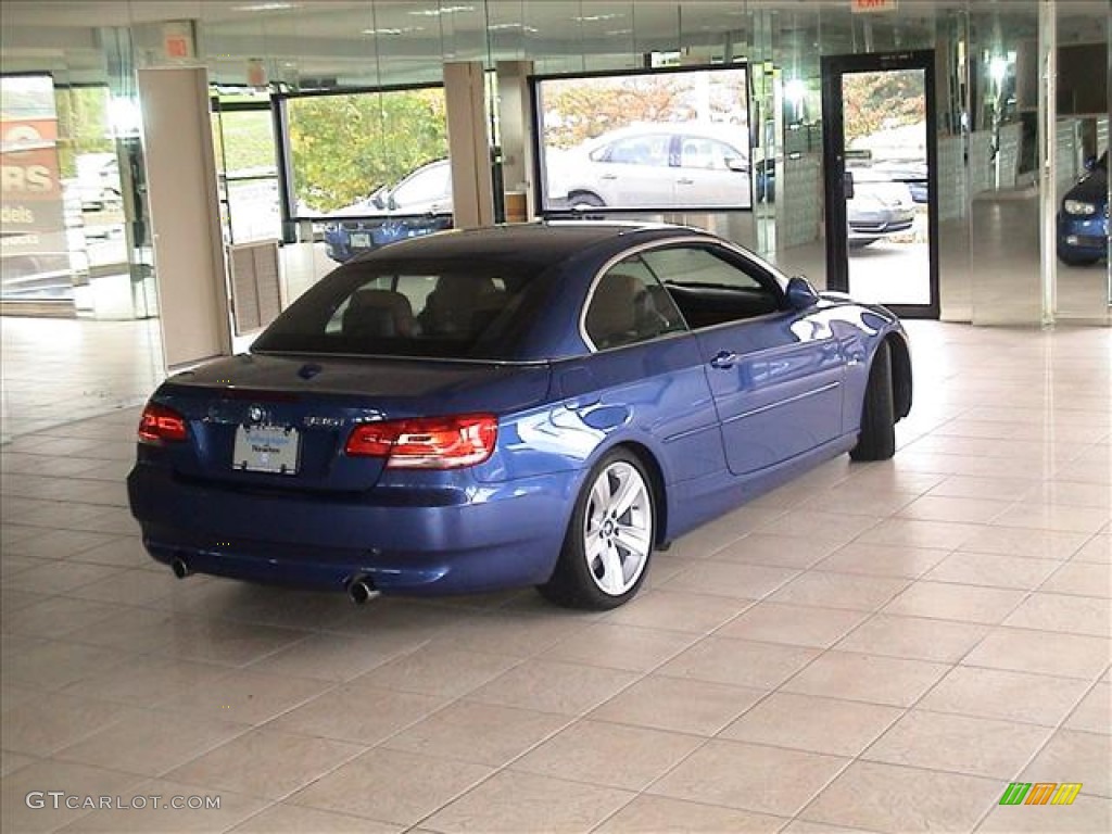 2007 3 Series 335i Convertible - Montego Blue Metallic / Saddle Brown/Black photo #16