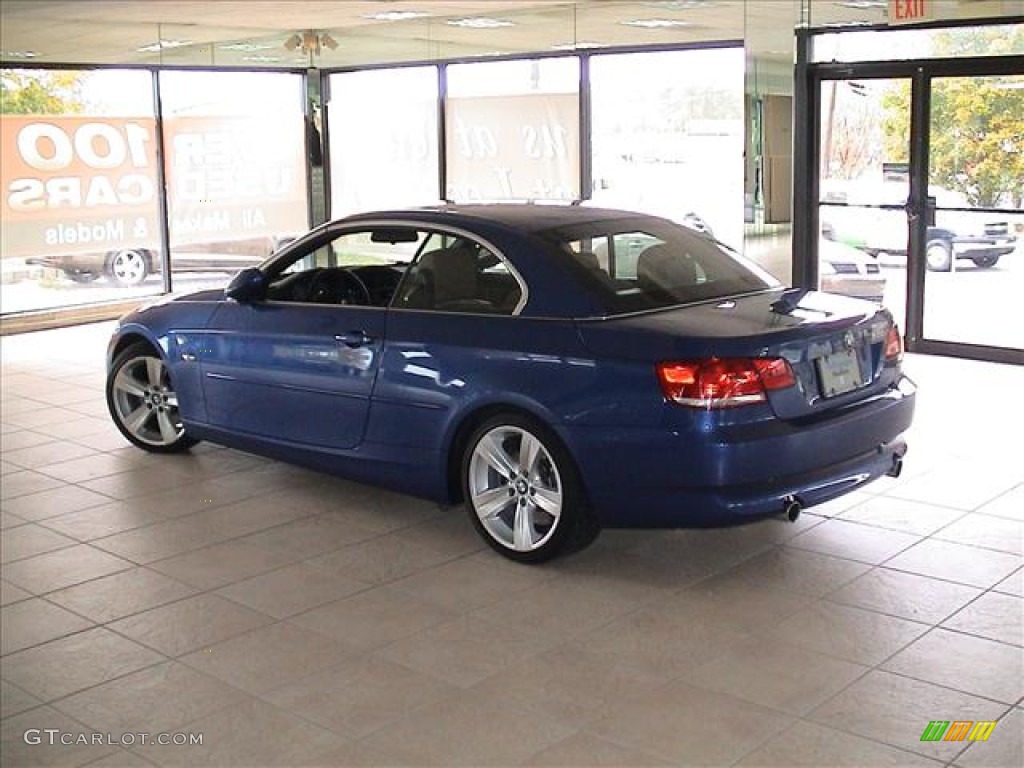 2007 3 Series 335i Convertible - Montego Blue Metallic / Saddle Brown/Black photo #21