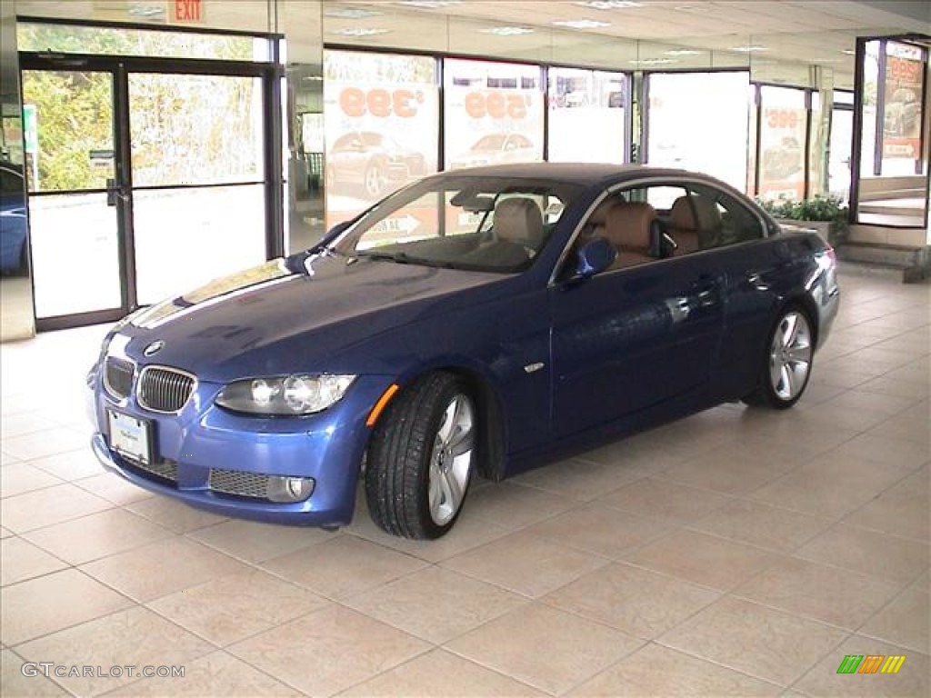 2007 3 Series 335i Convertible - Montego Blue Metallic / Saddle Brown/Black photo #22