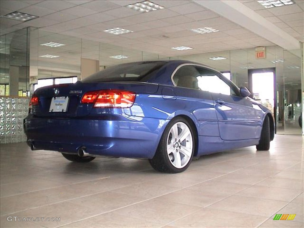 2007 3 Series 335i Convertible - Montego Blue Metallic / Saddle Brown/Black photo #36