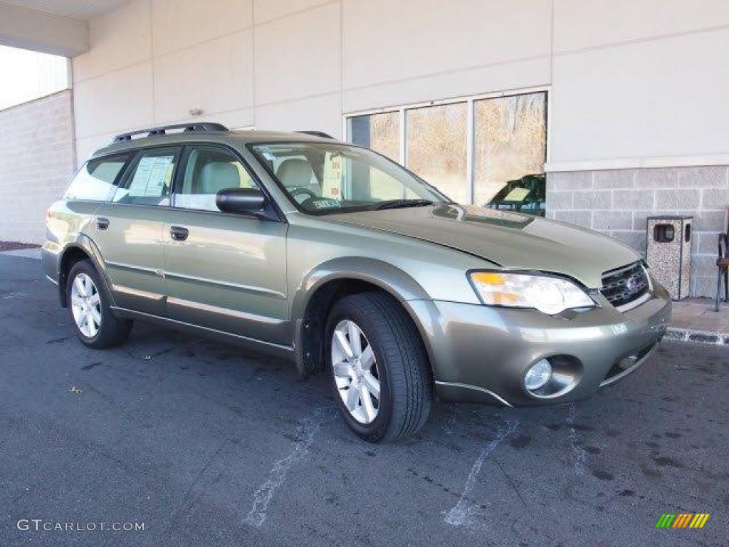 2006 Outback 2.5i Wagon - Willow Green Opalescent / Taupe photo #1