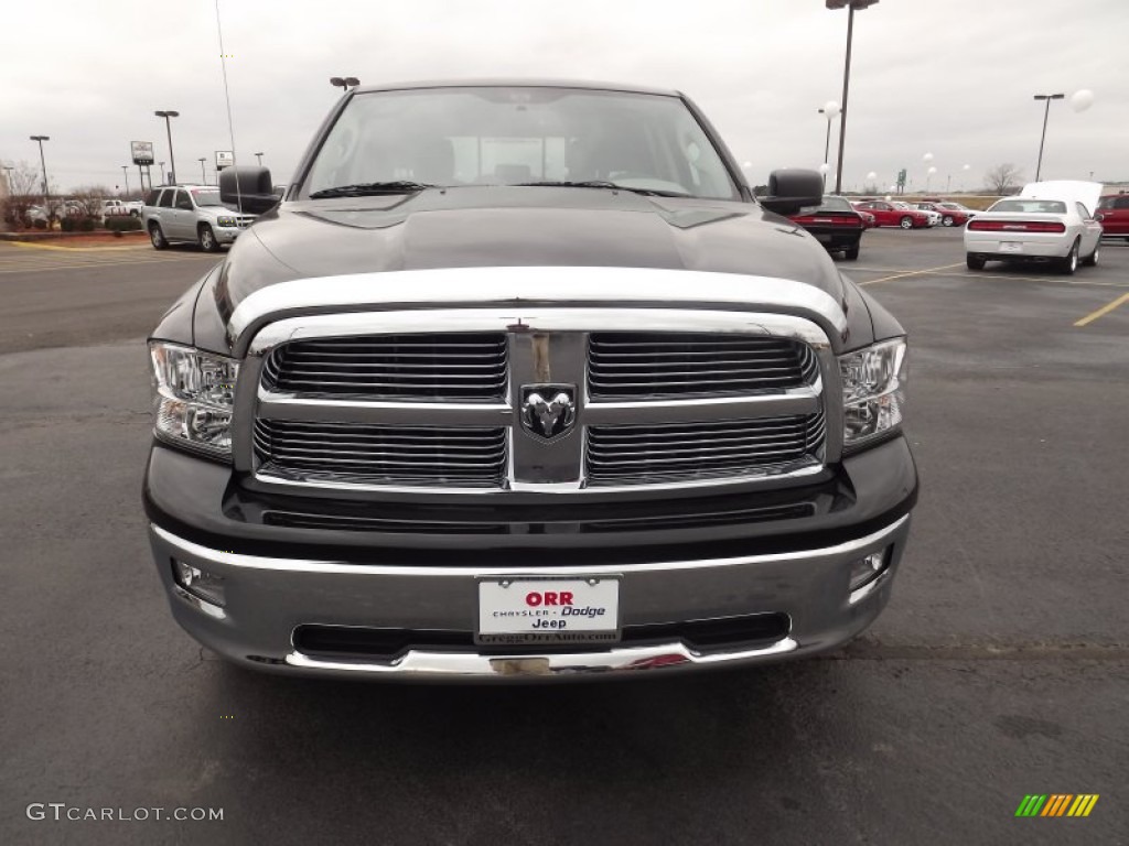 2012 Ram 1500 Big Horn Crew Cab - Black / Dark Slate Gray/Medium Graystone photo #2
