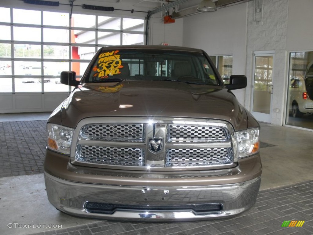 2009 Ram 1500 SLT Quad Cab - Austin Tan Pearl / Light Pebble Beige/Bark Brown photo #7