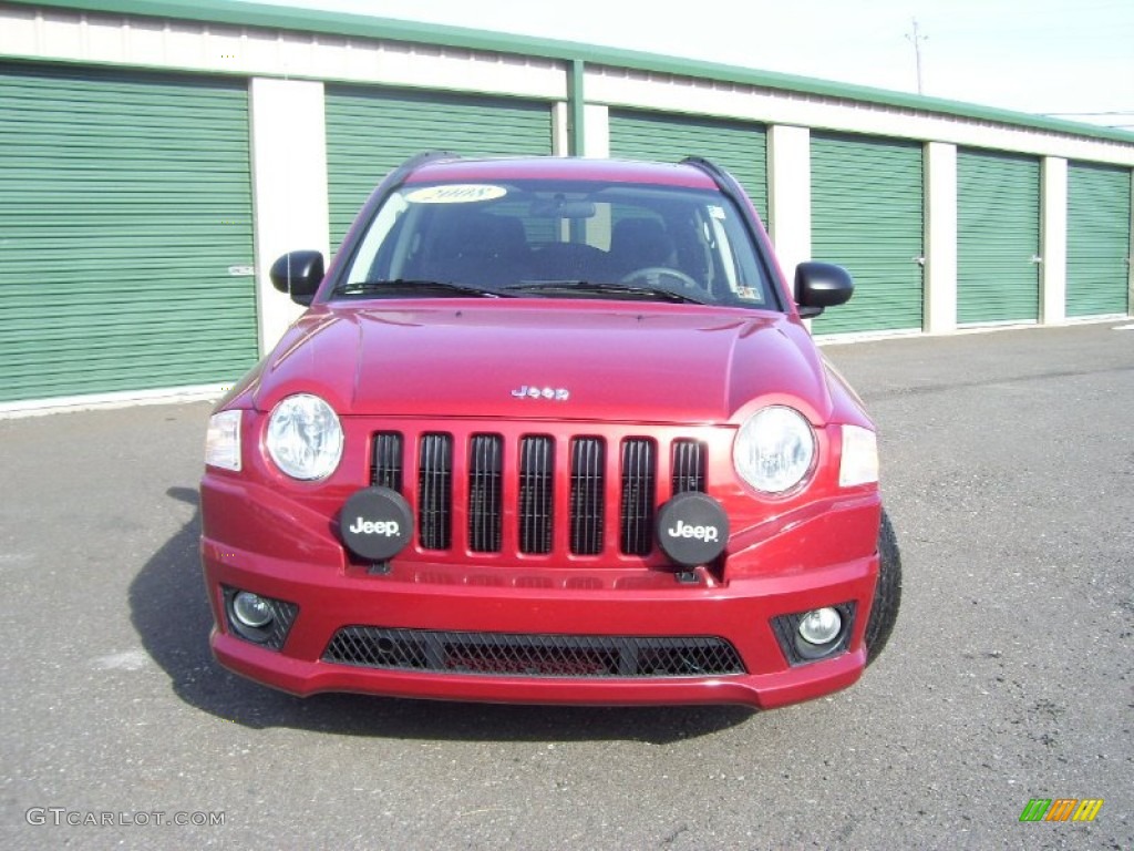 2008 Compass RALLYE 4x4 - Inferno Red Crystal Pearl / Dark Slate Gray photo #2