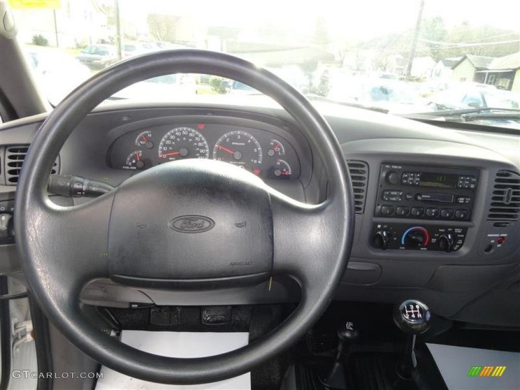 2002 Ford F150 Sport Regular Cab 4x4 Dark Graphite Steering Wheel Photo #59699750