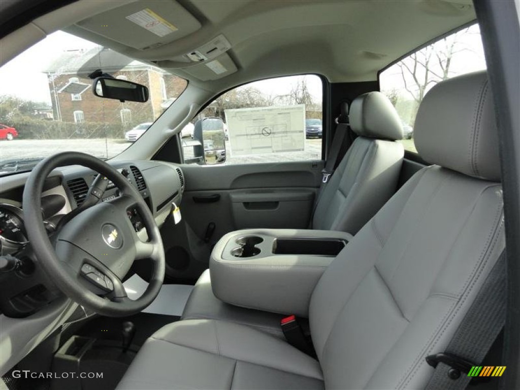 Dark Titanium Interior 2012 Chevrolet Silverado 3500HD WT Regular Cab 4x4 Chassis Photo #59699927