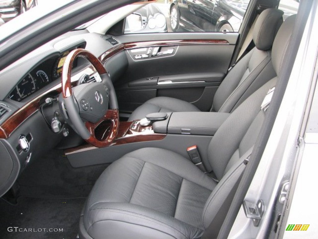 Black Interior 2012 Mercedes-Benz S 550 4Matic Sedan Photo #59700505
