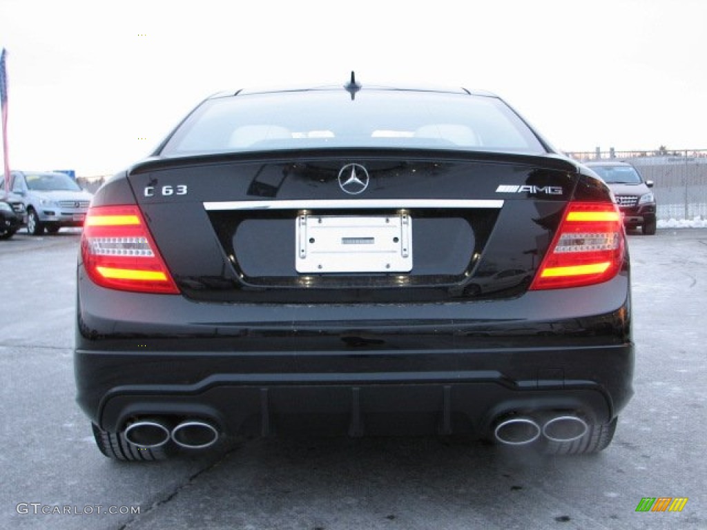 Black 2012 Mercedes-Benz C 63 AMG Coupe Exterior Photo #59700719