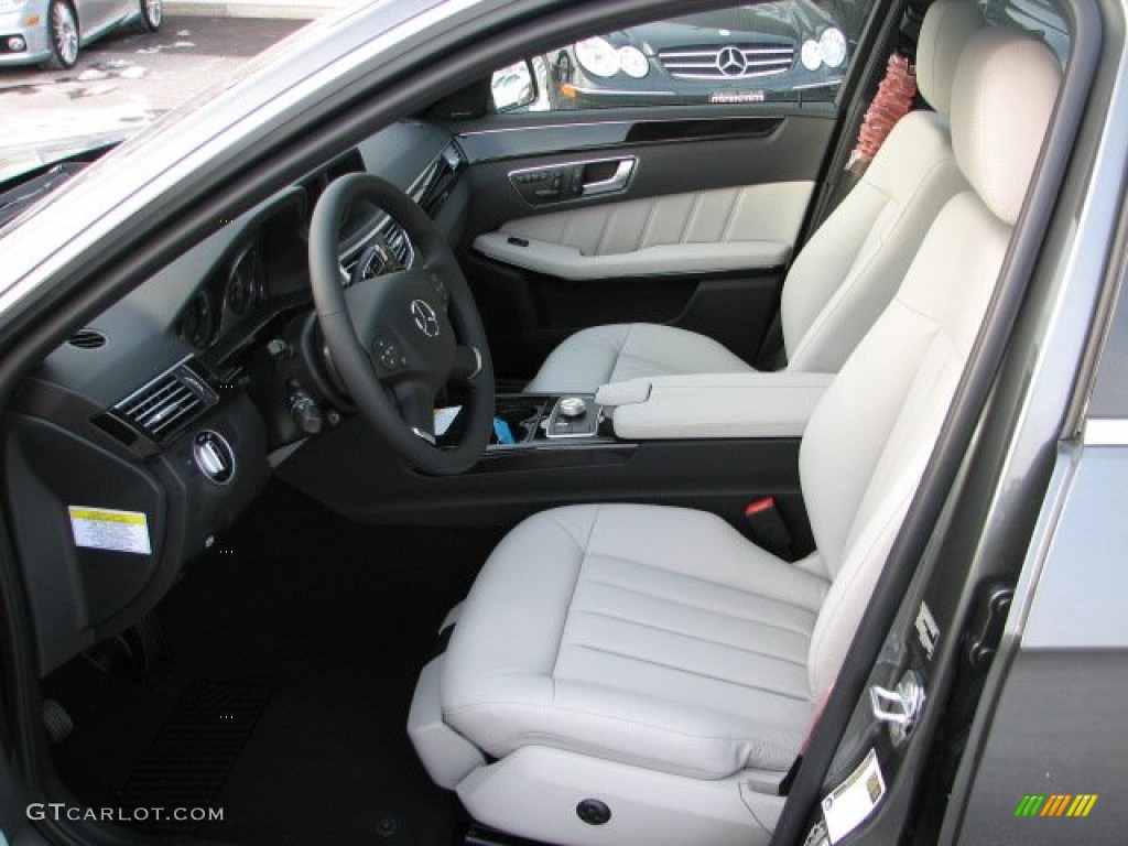 Ash/Black Interior 2012 Mercedes-Benz E 350 4Matic Sedan Photo #59701243