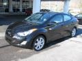 2012 Black Noir Pearl Hyundai Elantra Limited  photo #2