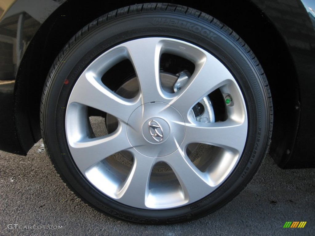 2012 Elantra Limited - Black Noir Pearl / Gray photo #10
