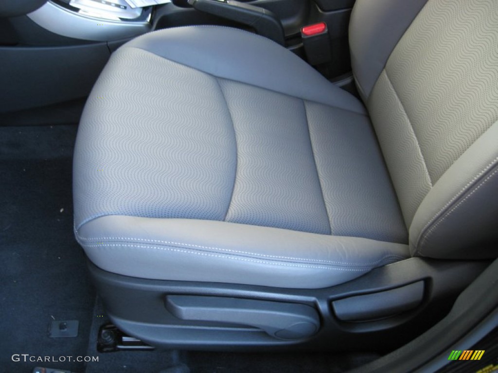 2012 Elantra Limited - Black Noir Pearl / Gray photo #14