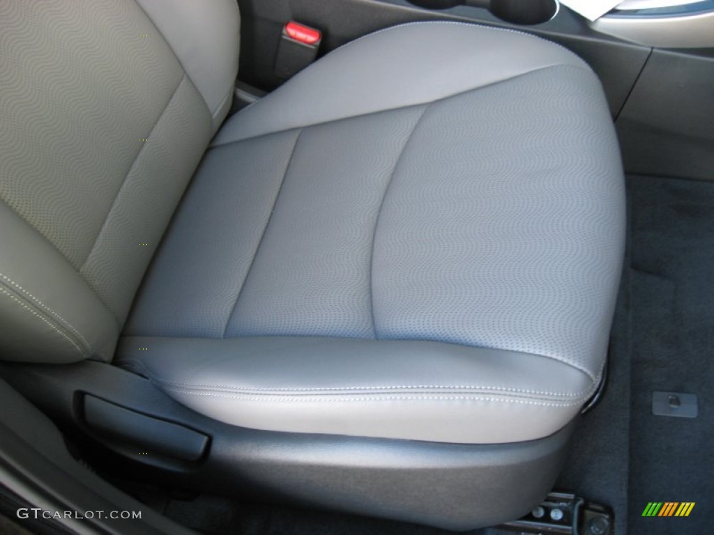 2012 Elantra Limited - Black Noir Pearl / Gray photo #20