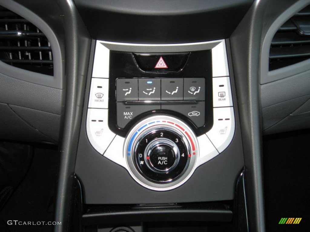 2012 Elantra Limited - Black Noir Pearl / Gray photo #25