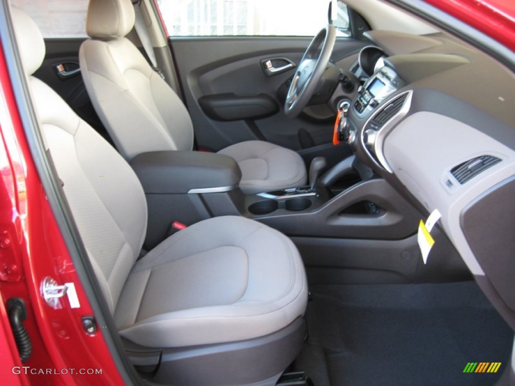 Taupe Interior 2012 Hyundai Tucson GL Photo #59701952