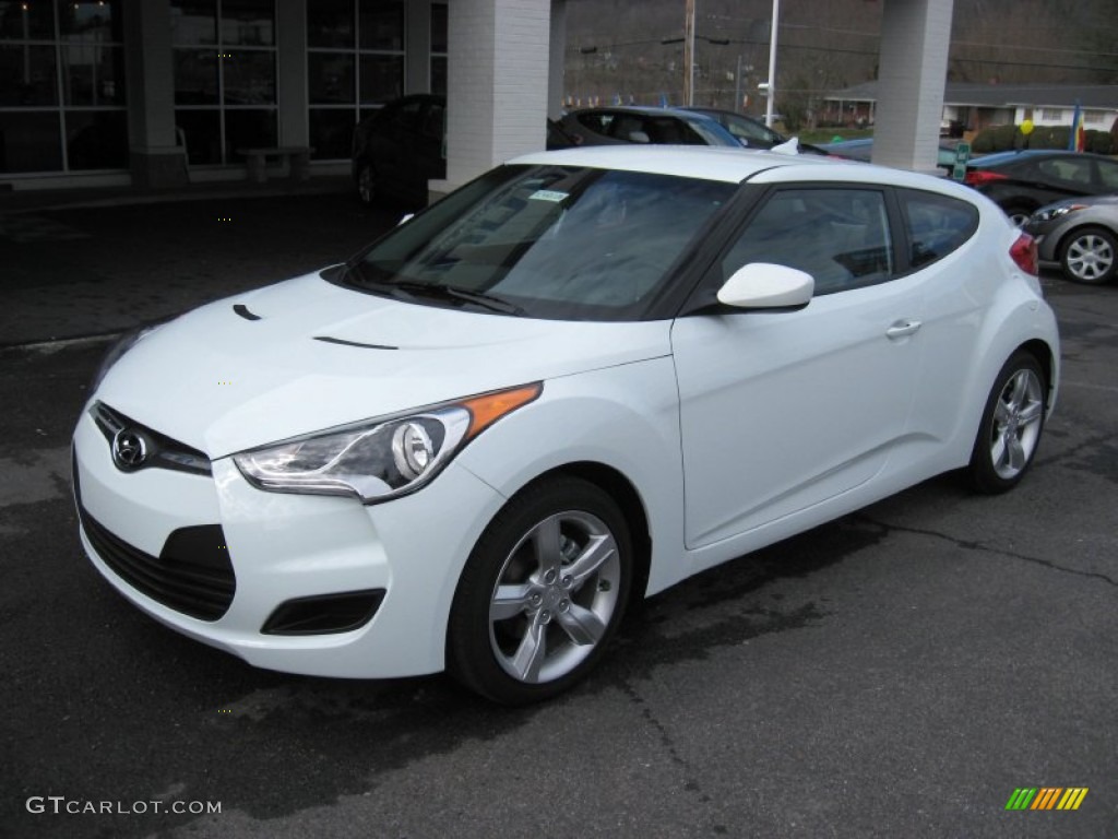 Century White 2012 Hyundai Veloster Standard Veloster Model Exterior Photo #59702313