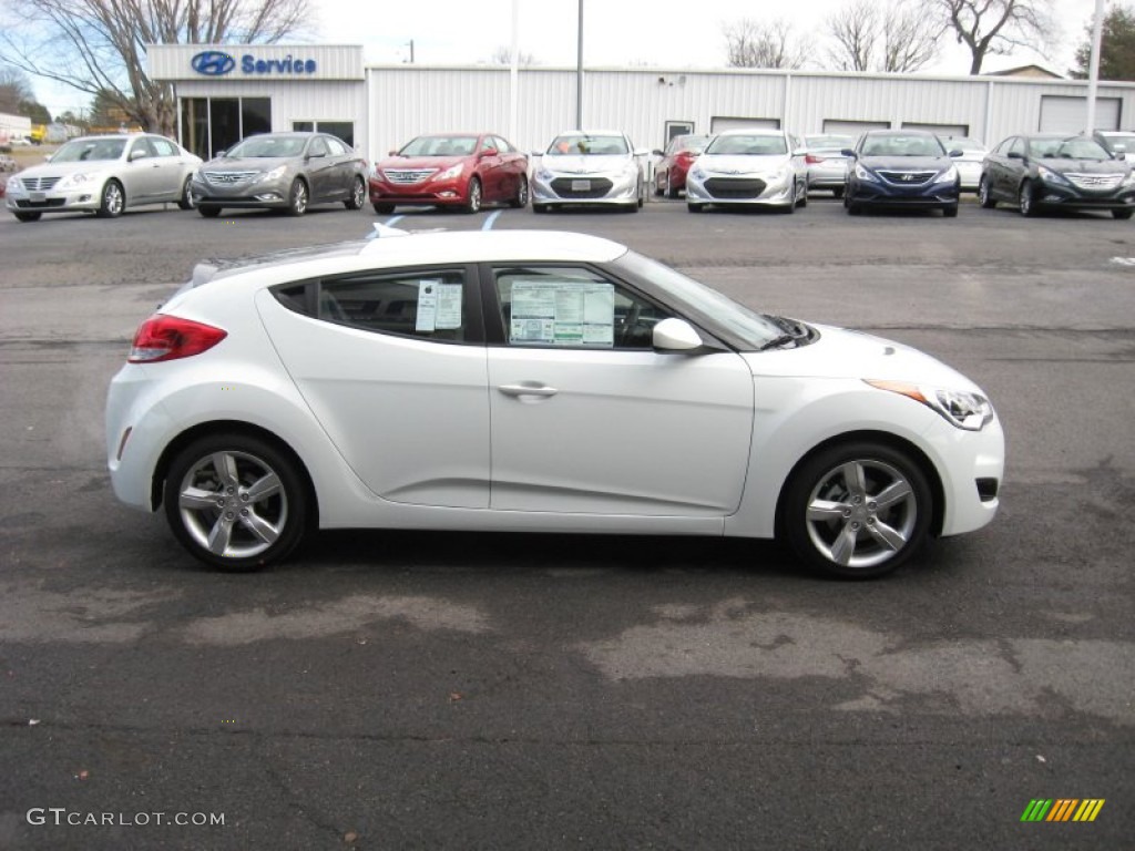 Century White 2012 Hyundai Veloster Standard Veloster Model Exterior Photo #59702340